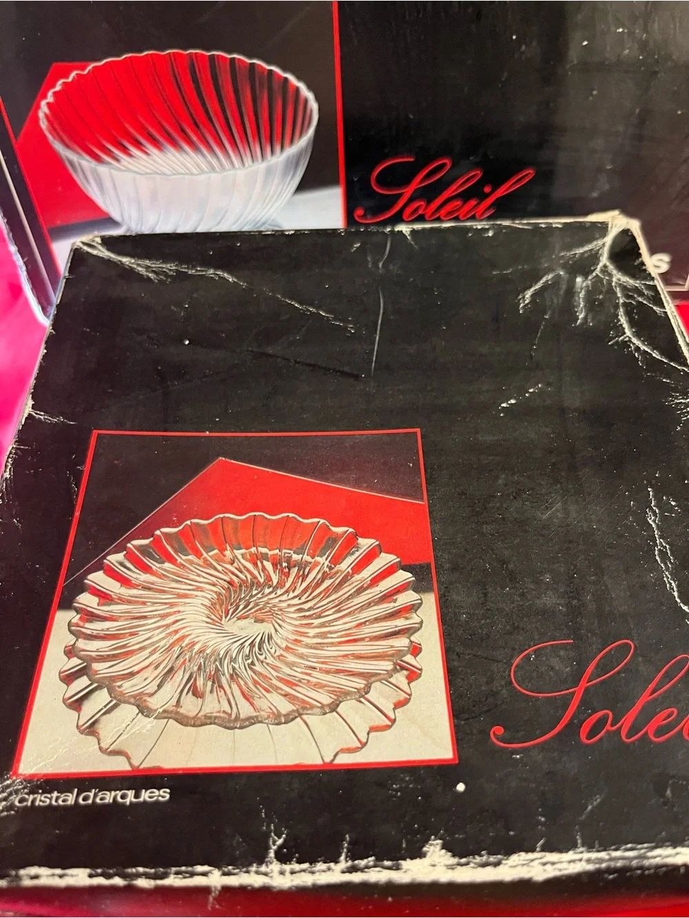 Cristal de’ Arques Soleil new salad bowl and salad plates
